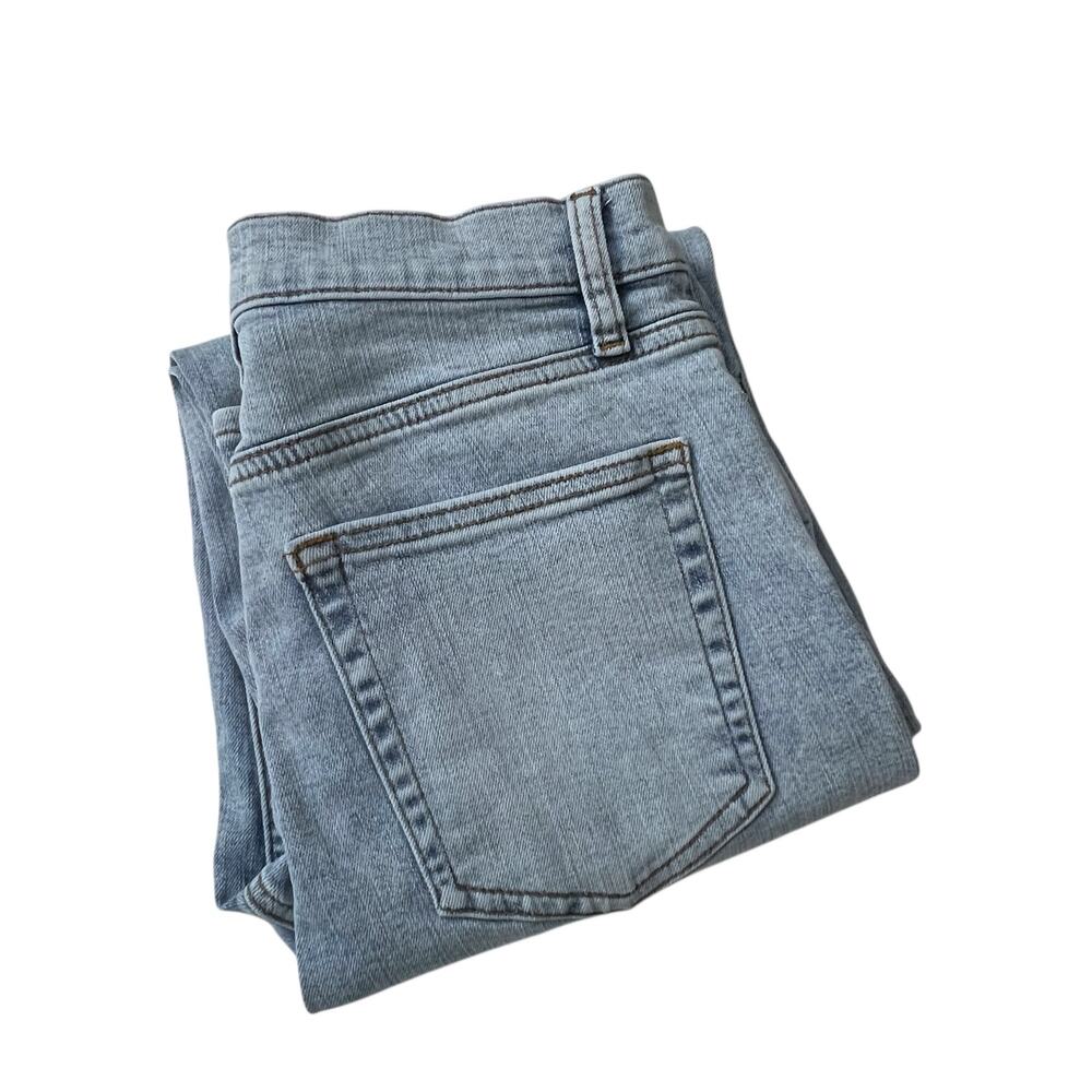 Frame Le Sleek Straight Jeans Size 29 Light Wash High Rise Stretch Denim - Picture 10 of 10